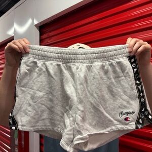 Champion Women's Athletic Shorts in Light Gray